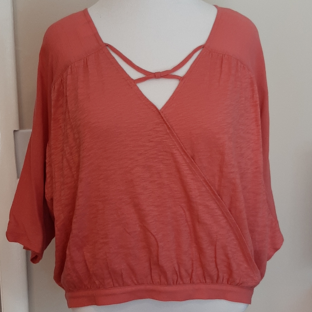 GAP v-neck wrap top -L